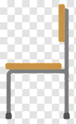 Icon - Orange School Chair For Classroom Seating Transparent PNG