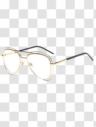 Goggles Aviator Sunglasses - Irregular Frame Transparent PNG