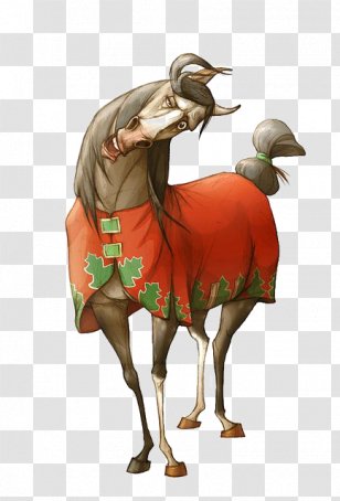 Drawing Illustrator Illustration - Cartoon Horse Transparent PNG