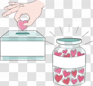 Donation Box - Piggy Bank - Put Love Into The Transparent PNG