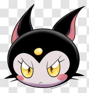 Kuromi - Black Cat Cartoon Character Transparent PNG