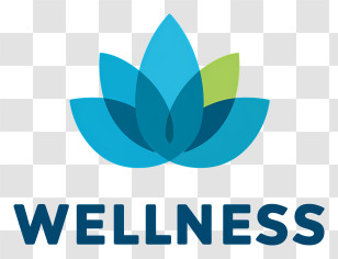 Wellness Logo - Blue Lotus Wellness Logo Transparent PNG
