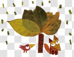 Bird Fox Tree Art - Plot - Vector And Transparent PNG