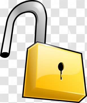 Padlock Clip Art - Pin Tumbler Lock - Cliparts Unlock Transparent PNG