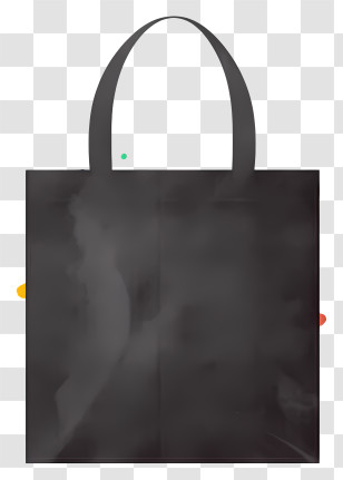 Black Bag - Black Tote Bag For Shopping Transparent PNG