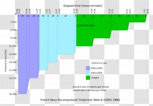 Table Hyperbaric Treatment Schedules Oxygen Therapy Decompression Sickness - Document Transparent PNG