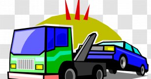 Car Van Tow Truck Towing - Transport Transparent PNG