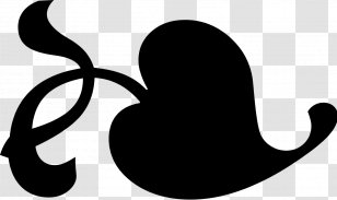 Fleuron Blackandwhite - Glyph - Symbol Transparent PNG