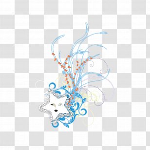 Euclidean Vector Line Curve - Pattern - Pentagram Transparent PNG