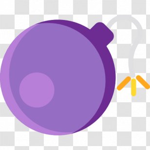 Detonation Explosive Weapon Clip Art - Lilac - Terror Vector Transparent PNG
