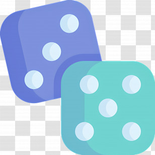 Casino Dice - Colorful Dice For Gaming Transparent PNG