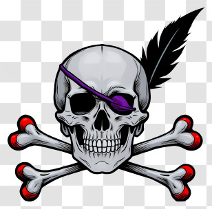 Pirate Skull And Crossbones - Pirate Skull And Crossbones Transparent PNG
