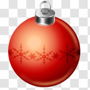Orange Christmas Ornament Decoration - Bombka - Ball Transparent PNG