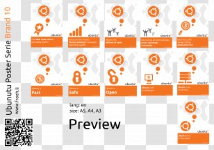 Poster Ubuntu Logo Printing Font - Communication - Posters Material Transparent PNG