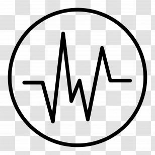 Heart Pulse Line - Heartbeat Line Symbol Design Transparent PNG