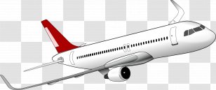 Airplane Jet Aircraft Fixed-wing Clip Art - Airbus - Plane Transparent PNG