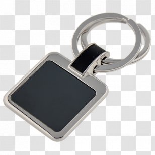 Key Chains Silver - Hardware - Black Square Transparent PNG